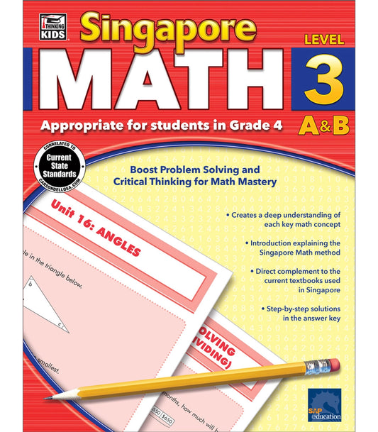 Singapore Math Level 3 A&B (Grade 4)