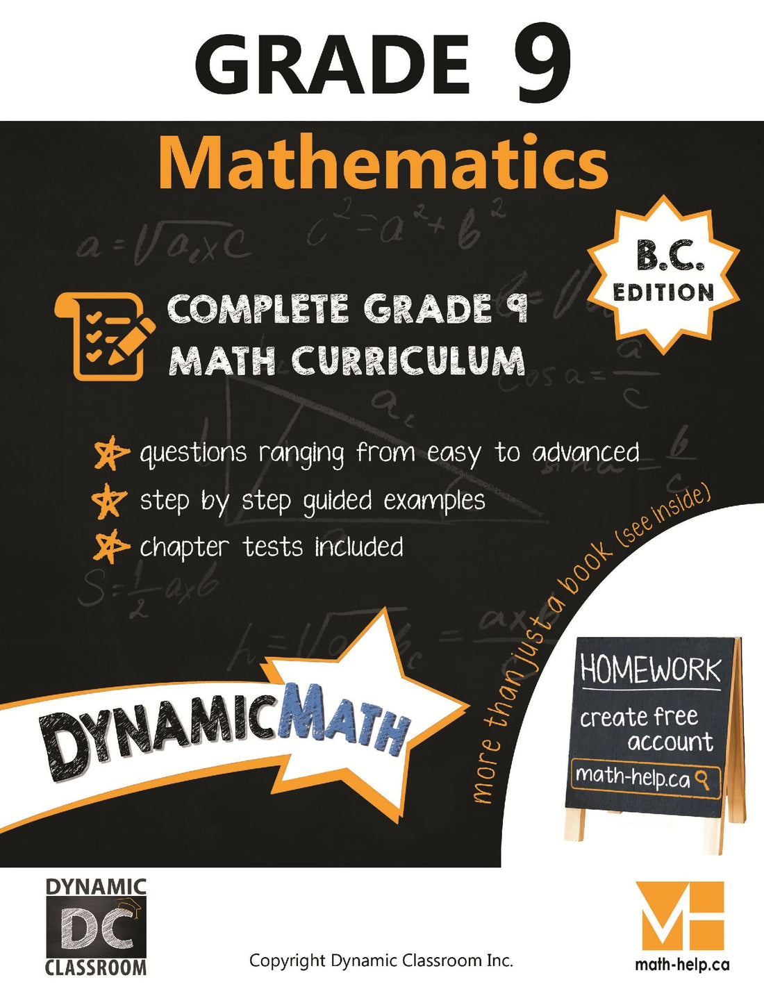 BC Edition Dynamic Math Grade 9 – EBS Bookstore (Educational Book Supply)