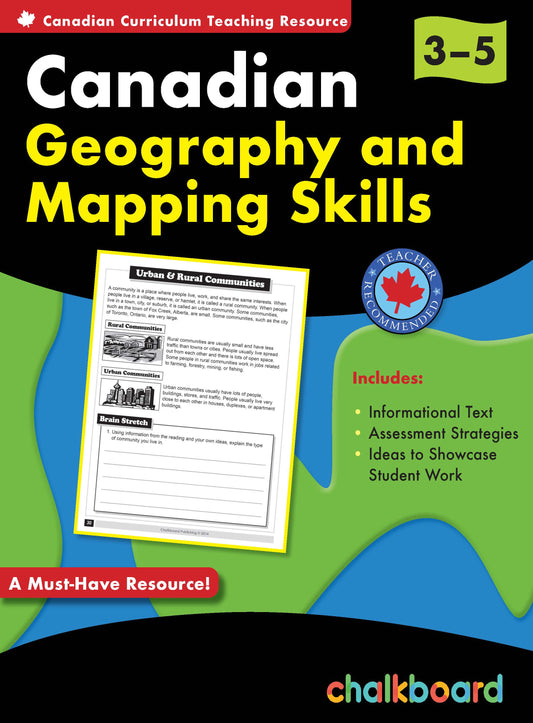 Canadian Geography and Mapping Sills (Gr. 3-5)