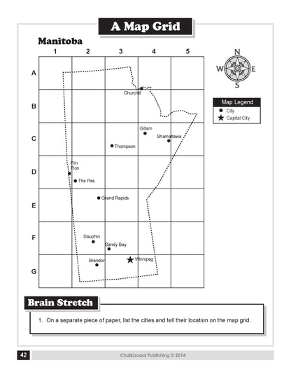 Canadian Geography and Mapping Sills (Grades 3-5)