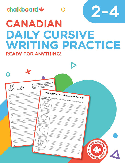 Canadian Daily Cursive Writing Practice (Gr. 2 - 4)