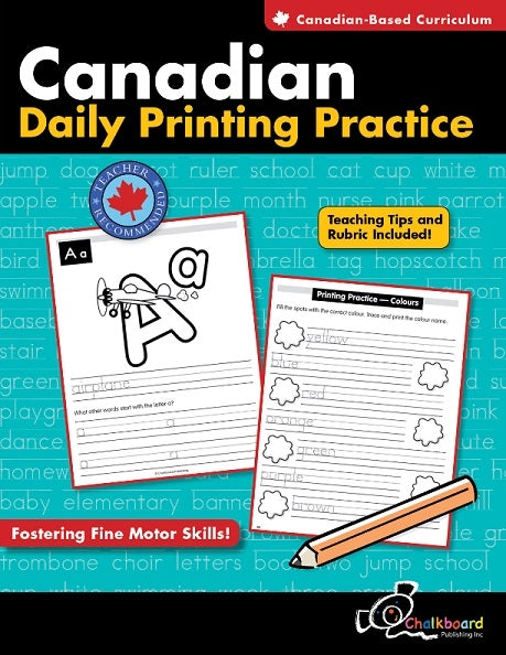 Canadian Daily Printing Practice (K - Grade 6)