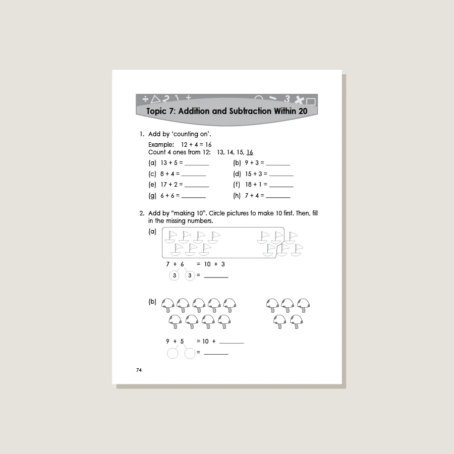 (Singapore Math) Intensive Practice 1A (Grade 1)