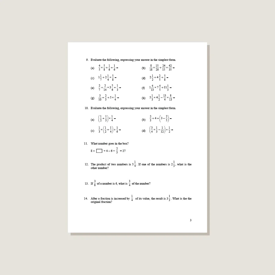 (Singapore Math) Intensive Practice U.S. Edition 6B (Grade 6)