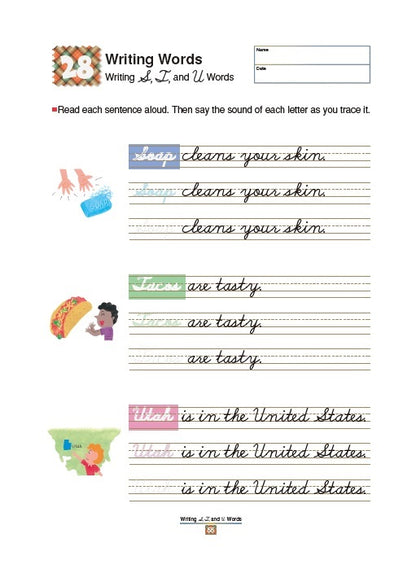 KUMON: My Book of Cursive Writing Words (AGES 6-8)