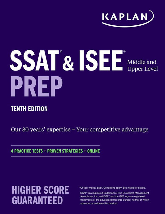 Kaplan SSAT & ISEE Prep, 10th Edition