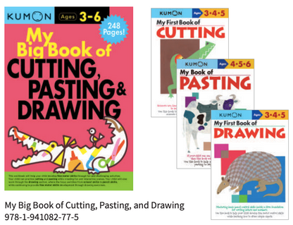 Kumon My Big Book of CUTTING, PASTING & DAWING (Ages 3-6)