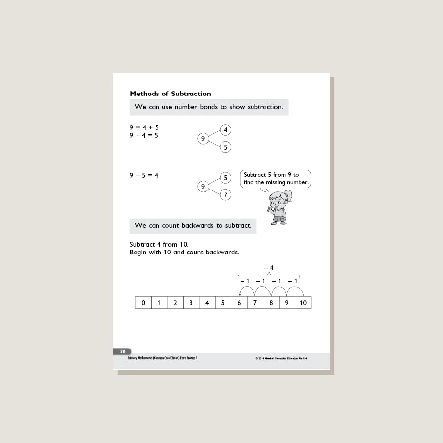 Model Question Math Primary (Singapore Math) Primary Mathematics Extra Practice Common Core 1 (Gra ...