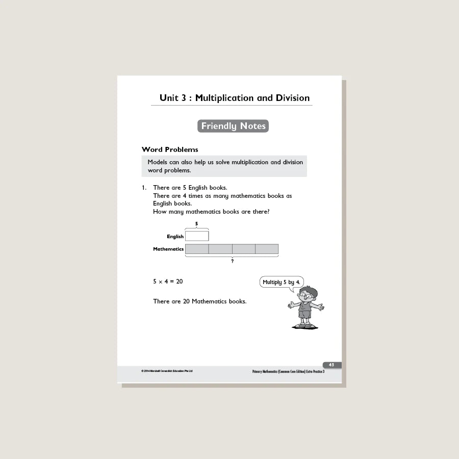 Model Question Math Primary (Singapore Math) Primary Mathematics Extra Practice Common Core 3 (Gra ...