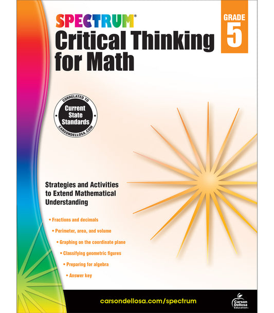 Spectrum Critical Thinking for Math Grade 5