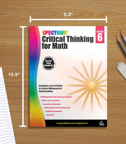 Spectrum Critical Thinking for Math Gr. 6