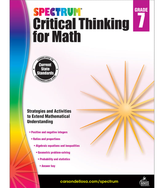 Spectrum Critical Thinking for Math Gr. 7