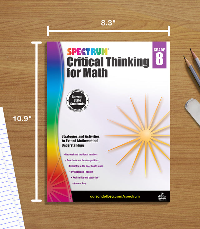 Spectrum Critical Thinking for Math Grade 8