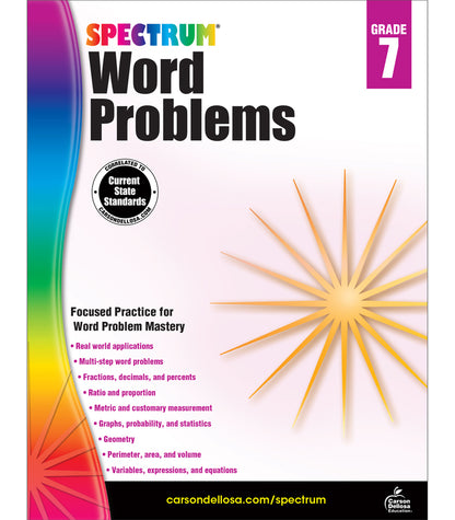 Spectrum Word Problems Grade 7