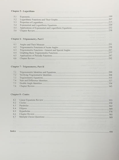Theory and Problems PreCalculus Grade 12 (3rd Edition)