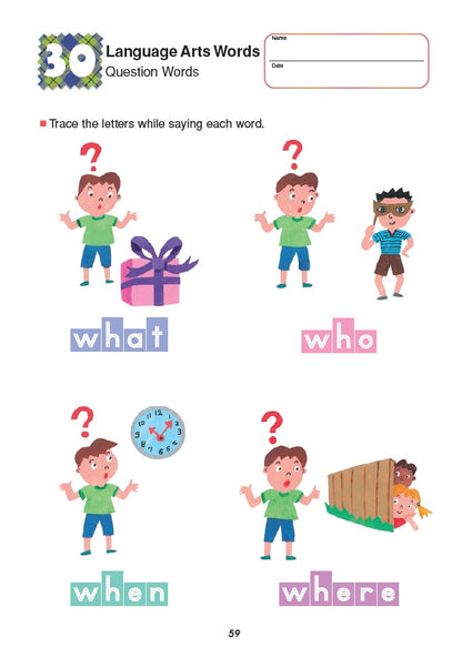 Kumon My Book of Words for School 1 (Ages 4-6)